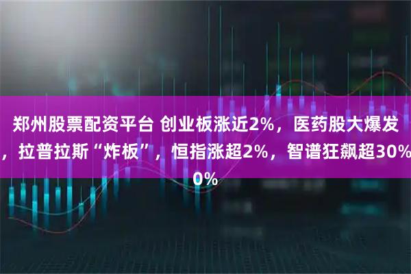 郑州股票配资平台 创业板涨近2%，医药股大爆发，拉普拉斯“炸板”，恒指涨超2%，智谱狂飙超30%